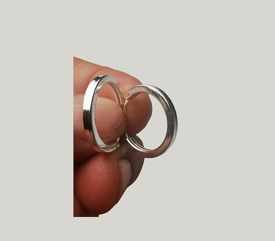 Pendientes de aro cuadrados