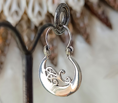 BOUCLES D'OREILLES CROISSANT DE LUNE